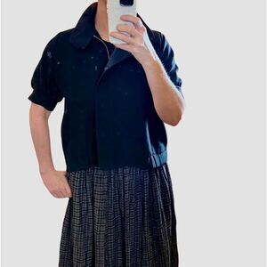 Lloyd Klein Paris Jacket Black L Short Sleeve Relaxed Boxy Luxury Couture L